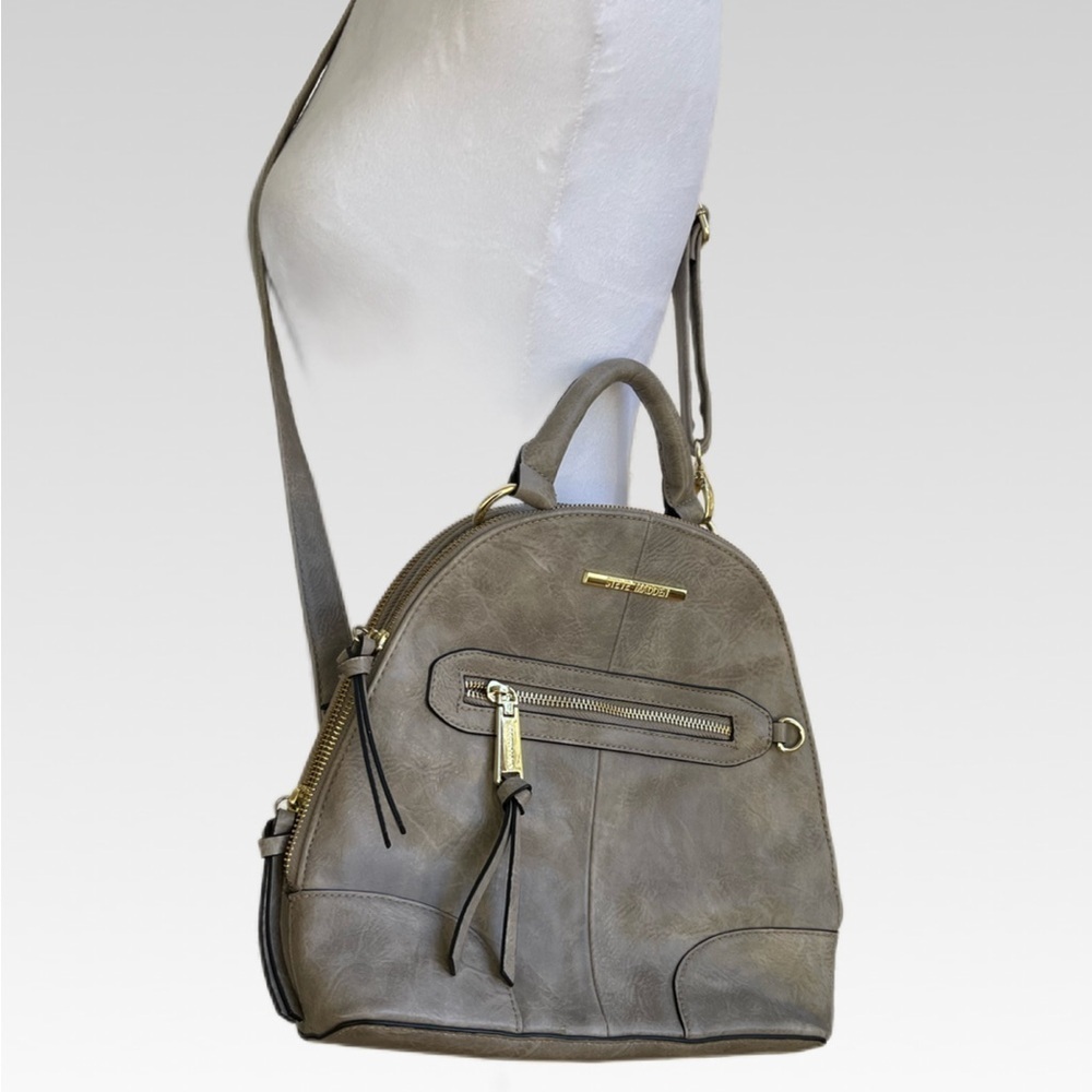Steve Madden Taupe Backpack with Gold Accents BRAND NEW